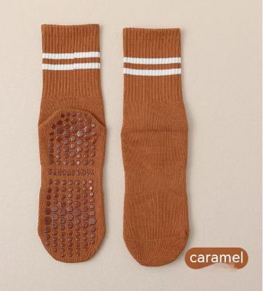 Mid-calf Pilates Socks with Grips - Active Journey