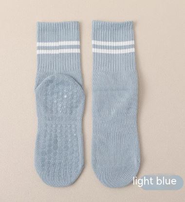 Mid-calf Pilates Socks with Grips - Active Journey