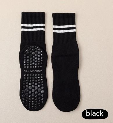 Mid-calf Pilates Socks with Grips - Active Journey