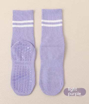 Mid-calf Pilates Socks with Grips - Active Journey