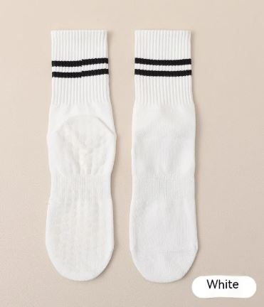 Mid-calf Pilates Socks with Grips - Active Journey