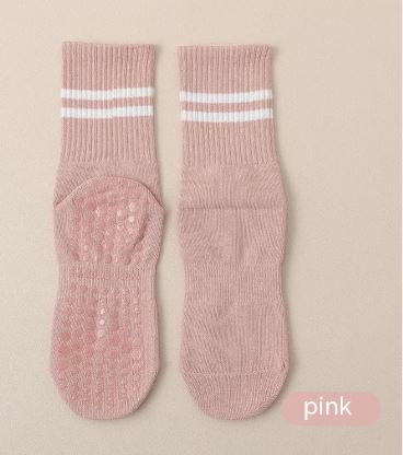 Mid-calf Pilates Socks with Grips - Active Journey