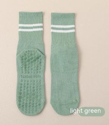 Mid-calf Pilates Socks with Grips - Active Journey